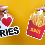 "I Love Fries" Bag Charm (Pre-Order)